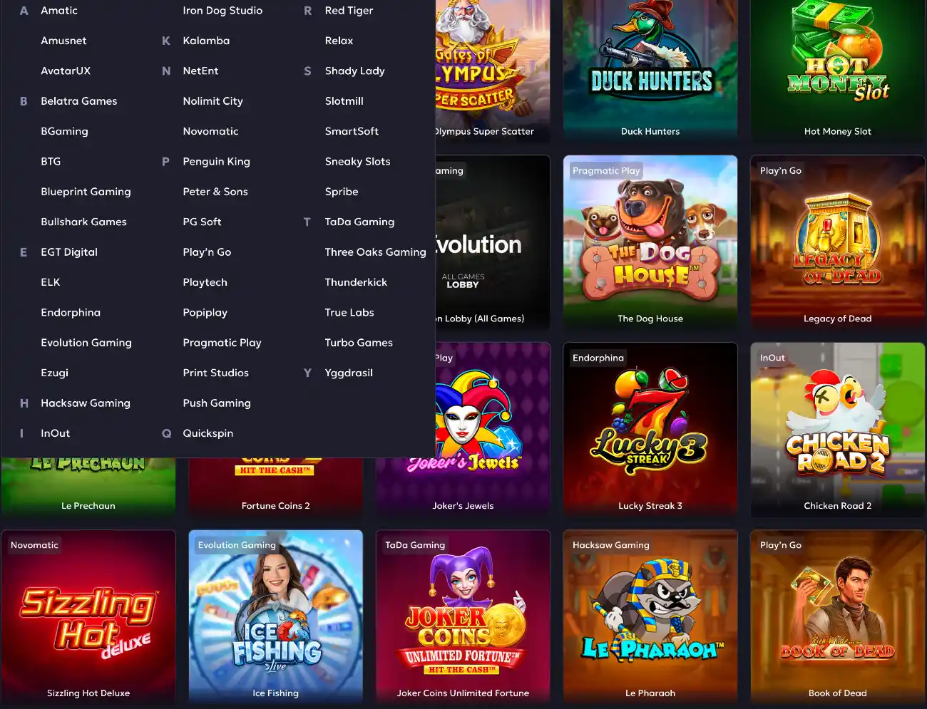 Vavada Casino Games