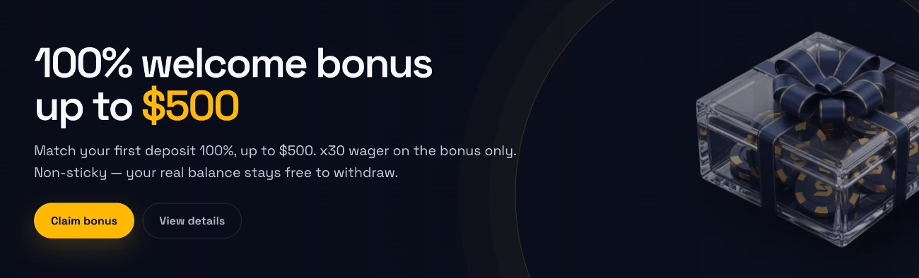 Spin Crypto Welcome Bonus