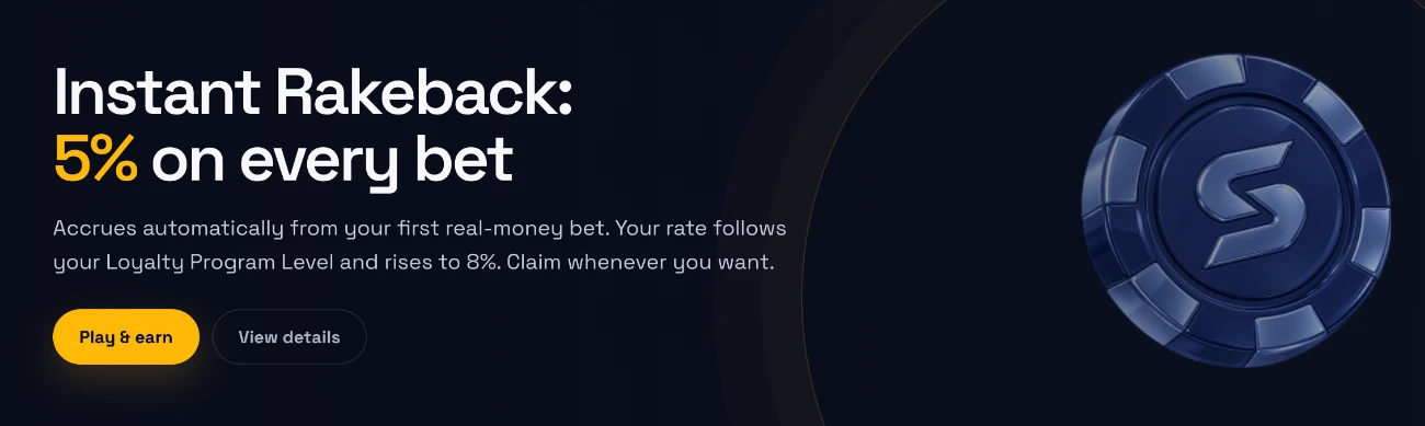 Spin Crypto Rakeback
